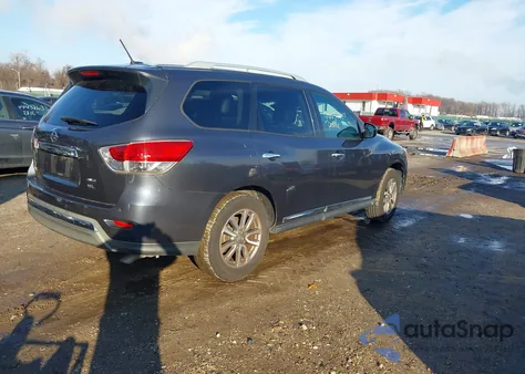2014 Nissan Pathfinder Sl z USA, uszkodzony, nr VIN 5N1AR2MM2EC623771